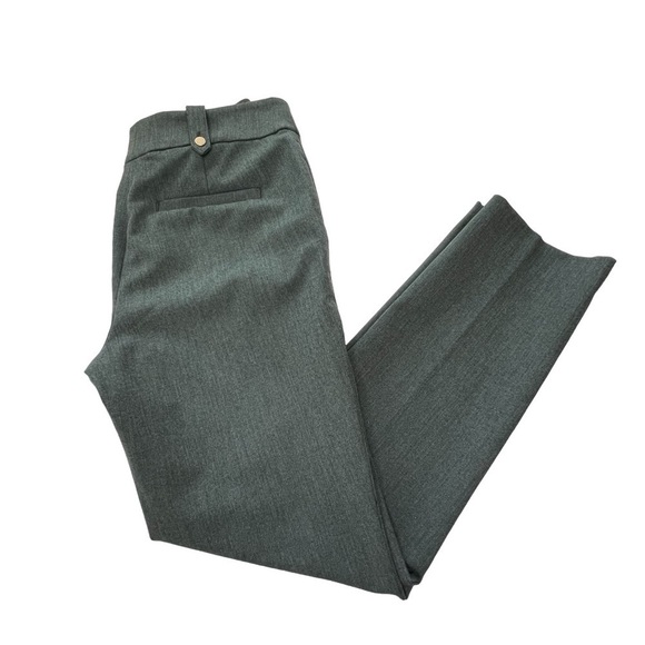 LOFT Slim Greenish Grey Straight Leg Women's Trousers Dress Pants Size 2 - Picture 9 of 13